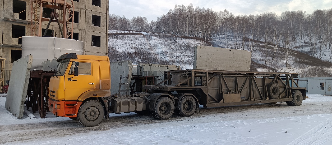 Аренда и услуги панелевозов для перевозки ЖБИ изделий в Карачаево-Черкесии