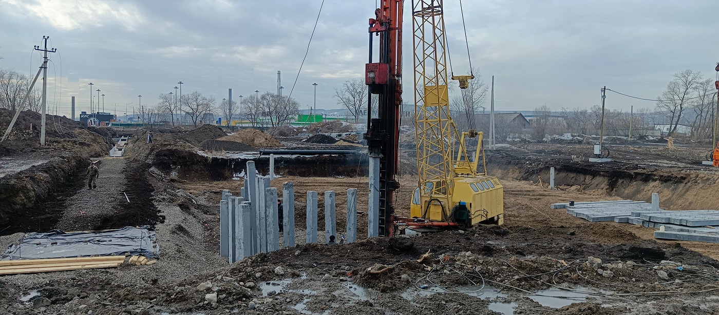 Аренда сваебоя для забивки бетонных свай в Черкесске